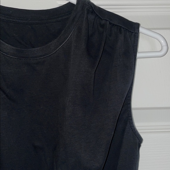Like new! Classic Basic Black Sleeveless Peplum Top - Picture 3 of 5
